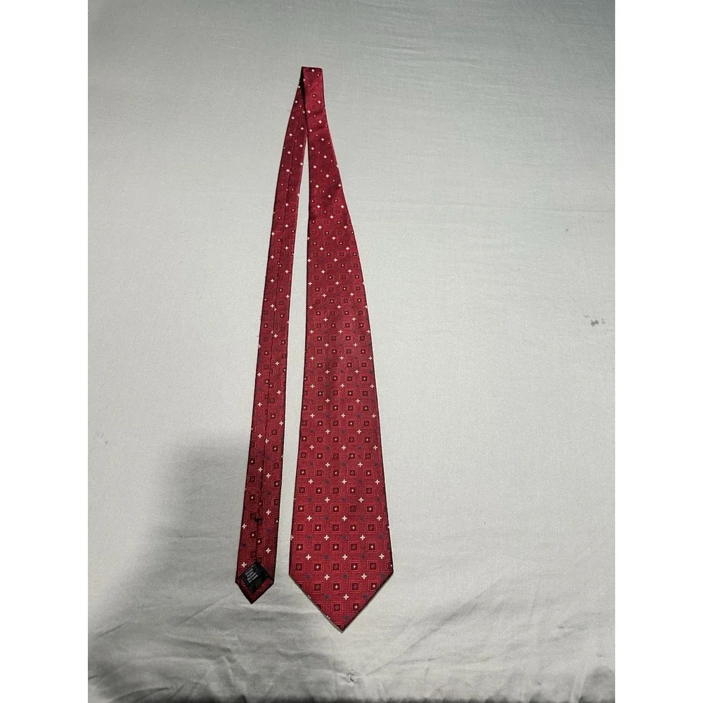 VTG Stafford Executive Red/White/Blue Patriotic‎ Stars Silk Necktie